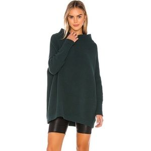 Free People Ottoman Slouchy Tunic Dark Green Small